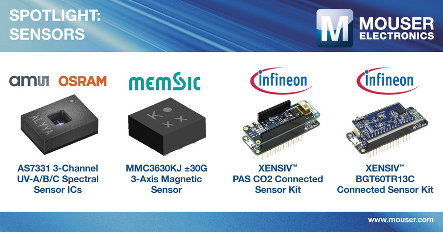 Mouser Expands Sensor Portfolio to Offer More Real-World Interaction